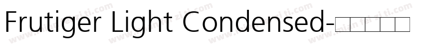 Frutiger Light Condensed字体转换